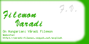 filemon varadi business card